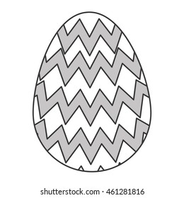 flat design easter egg icon vector illustration