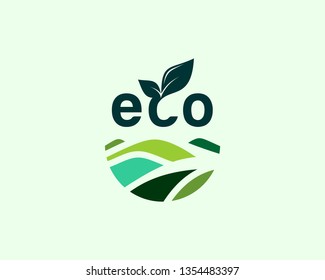 Flat design Eco illustration concept template - Vector