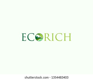 Flat design Eco illustration concept template - Vector
