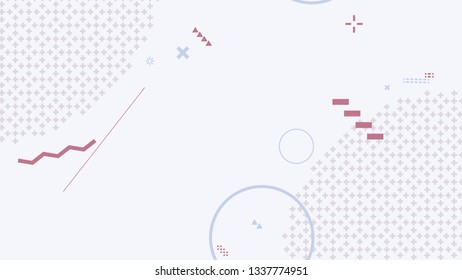 flat design elements. Retro art for covers,Placard template with abstract geometric shapes, flyers and posters. Eps10 vector.
