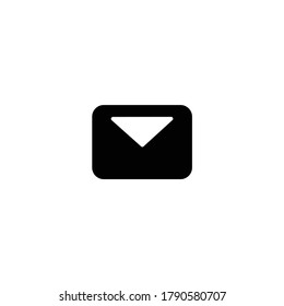 flat design email icon vector illustration