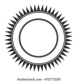 flat design emblem or badge icon vector illustration