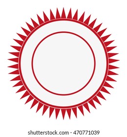 flat design emblem or badge icon vector illustration