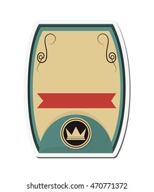 flat design emblem or badge icon vector illustration