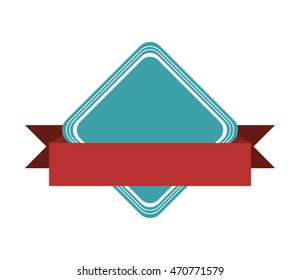 flat design emblem or badge icon vector illustration