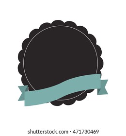 flat design emblem or badge icon vector illustration