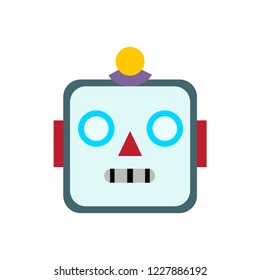 Elegibilidad Estar satisfecho Currículum Flat Design Emoji Robot Vector Stock Vector (Royalty Free) 1227886192 |  Shutterstock