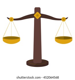 flat design empty scale icon vector illustration