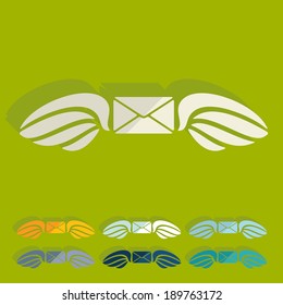 Flat design: envelope