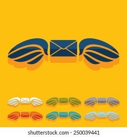 Flat design: envelope