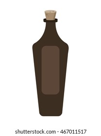 flat design essential oil spa icon vector illustration