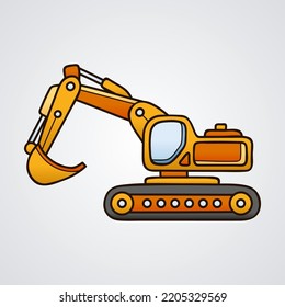Maquinaria de construcción de excavadoras de diseño plano