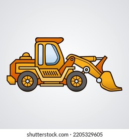 Maquinaria de construcción de excavadoras de diseño plano