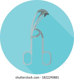 Flaches Design Eyelash Curler. Vektorgrafik