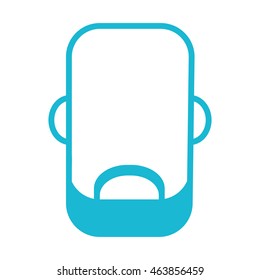 flat design faceless man with facial hair icon vector illustration