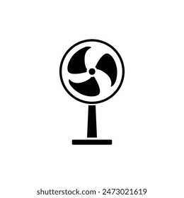 Vector plano del icono del ventilador del diseño.