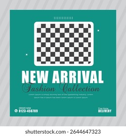 Flat design fashion sale social media post