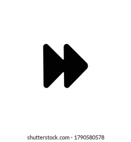 flat design Fast Forward icon vector illustration