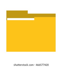 flat design file folder icon vector illustration