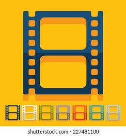 Flat design: film