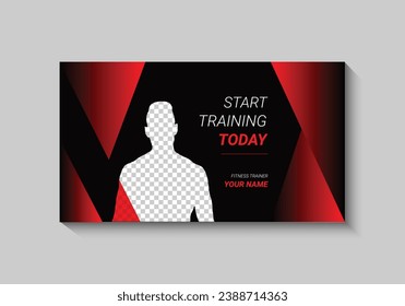flat design fitness  gym template