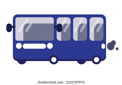 flat design fitting for people or someone who needs bus illustration. it can be use as transportation icon or symbol. it also can be use as element for pamphlet design.