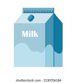 flat design fitting for people who needs milk illustration or drink illustration or beverage illustration