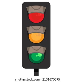 diseño plano para personas que necesitan ilustración de semáforo. también se puede utilizar como icono o símbolo.
