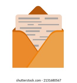 diseño plano para personas que necesitan una ilustración por carta o correo electrónico. también puede utilizarse como icono de carta o icono de correo electrónico.
