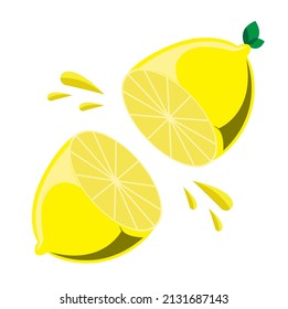 diseño plano para personas que necesitan ilustración de limón. se puede usar como icono o símbolo de limón. también puede utilizarse como logotipo para bebidas con sabor a limón o productos que contengan este ingrediente.