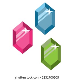 flat design fitting for people who needs sparkling diamond illustration. it can be used as a luxury diamond icon or symbol. it can also be use as gemstone icon or symbol.