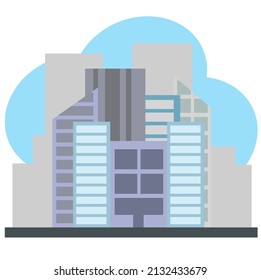 flat design fitting for people who needs city illustration. it can be use as architecture, construction, buildings or skyscraper icon. 