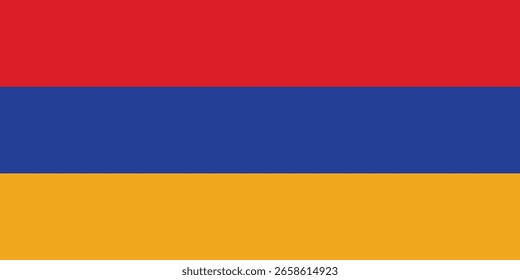 Bandera de diseño plano de Armenia