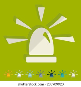 Flat design: flasher