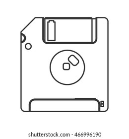flat design Floppy disk icon vector illustration