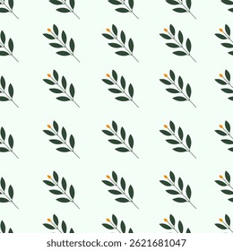 flat design flower nature pattern illustration for poster or social media or pamphlet.