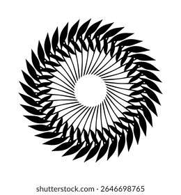 Flat design flower silhouettes illustration
