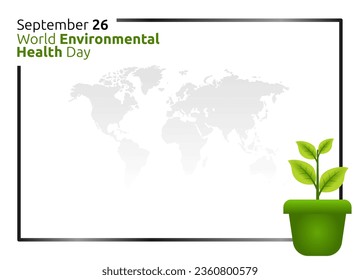 El diseño plano, el diseño de volantes y las ilustraciones vectoriales del día internacional de la salud ambiental son apropiados para la ocasión.