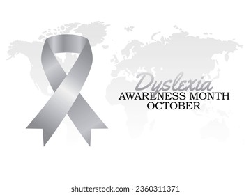 Flat design, flyer design, vector graphic of dyslexia awareness month suitable for dyslexia awareness month celebration.