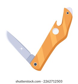 Flaches Design des Klappmesser 