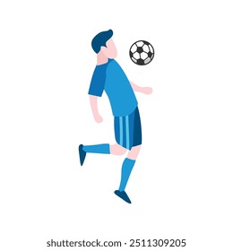 Flat Design Football Illustration for Creative Projects