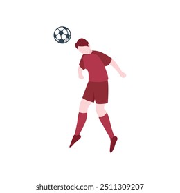 Flat Design Football Illustration for Creative Projects