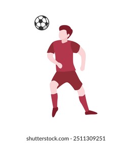 Flat Design Football Illustration for Creative Projects