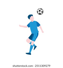 Flat Design Football Illustration for Creative Projects