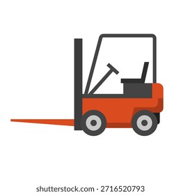 Icono de carretilla elevadora de diseño plano. Vector.