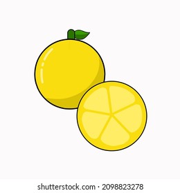 Flat Design of fruit vegetable 