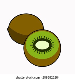 Flat Design of fruit vegetable 
