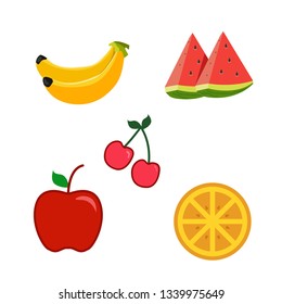 flat design fruits