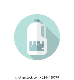 Flat design gallon of milk