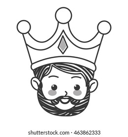 flat design gaspar magi icon vector illustration